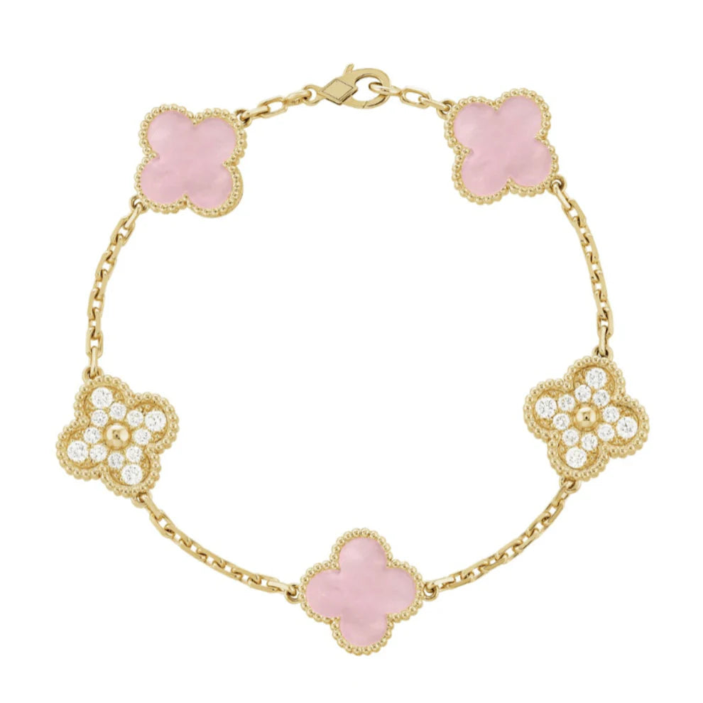 Lucky Bracelet - Diamanté Pink