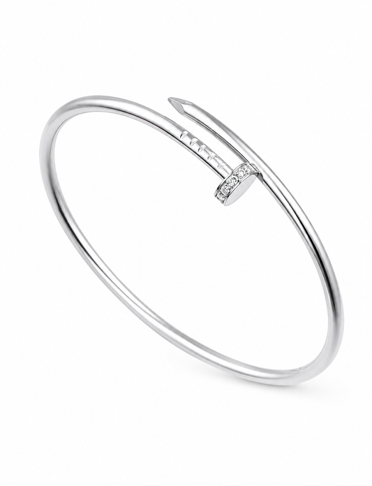 Nailed It Bangle - Diamanté