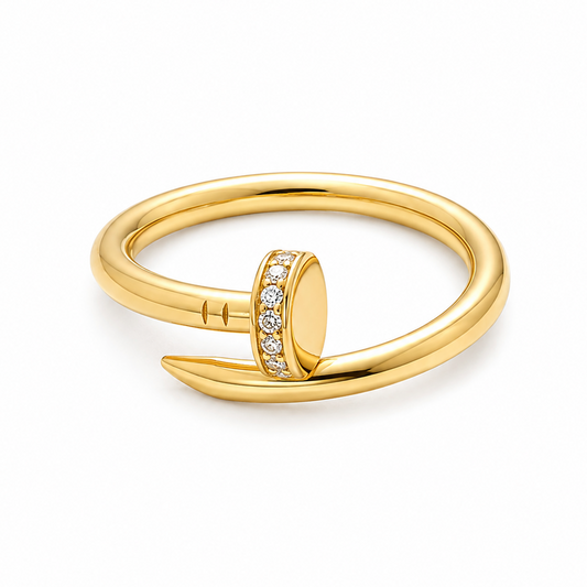 Nailed It Ring - Diamanté