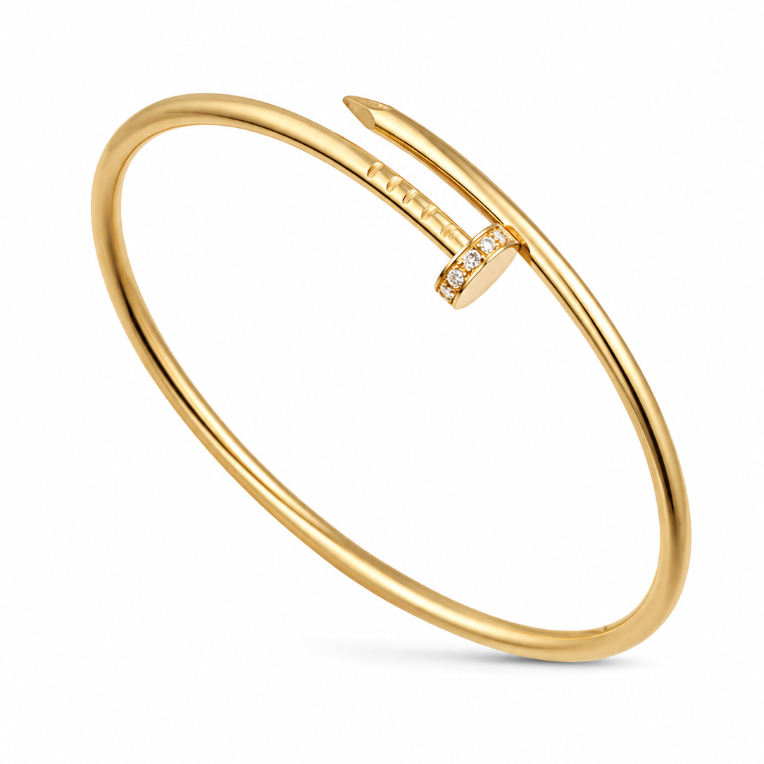 Nailed It Bangle - Diamanté