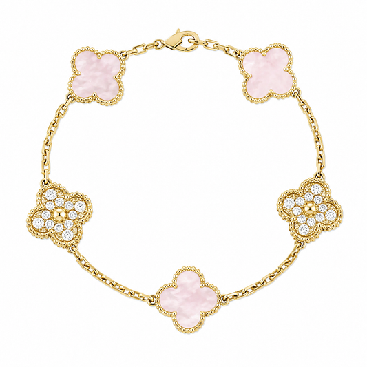 Lucky Bracelet - Diamanté Pink